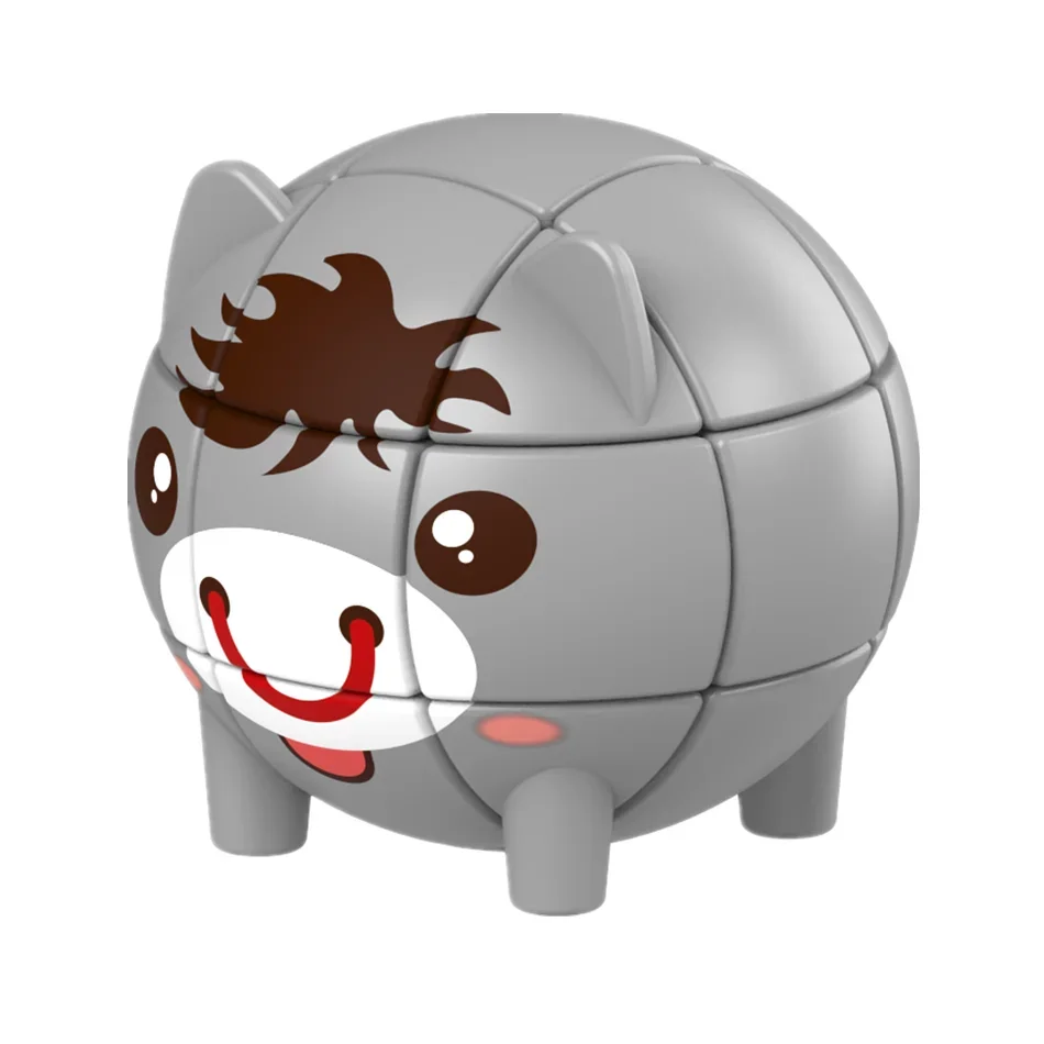 جميل ثلاثية الأبعاد الكرتون الحيوان تصميم 3x3 متعة الإبداعية المكعب السحري زخرفة 3x3x3 لغز كوبو ماجيكو مكعبات عيد ميلاد أفضل الهدايا للأطفال