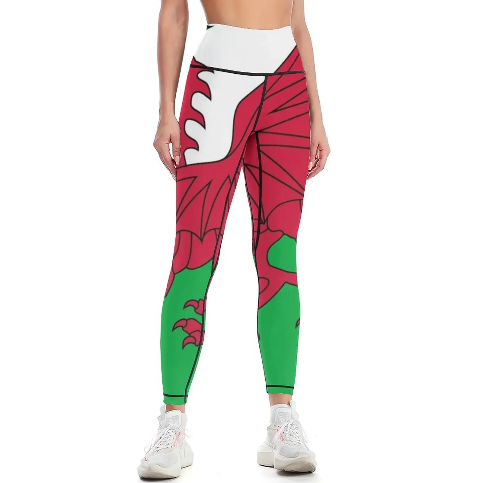 

Flag of Wales - Welsh Flag Leggings gym wear Sweatpants sportswear for gym push up tights for Womens Leggings