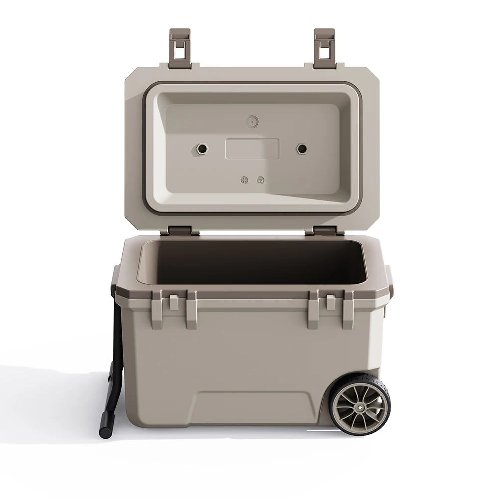 High Performance Hard Insulated Cooler Box 50L Capacity Coolers with Wheels
