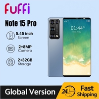 FUFFI-Note 15 Pro,Cell phone,5.45 inch,32GB ROM,2GB RAM,Smartphone Android,2200mAh Battrey,Mobile phones,2+8MP,Google Play Store