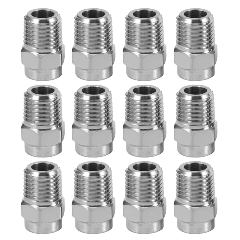 

12 Pcs Pressure Washer Surface Cleaner Nozzle Thread Type Spray Nozzle To Water Broom And Undercarriage Cleaner