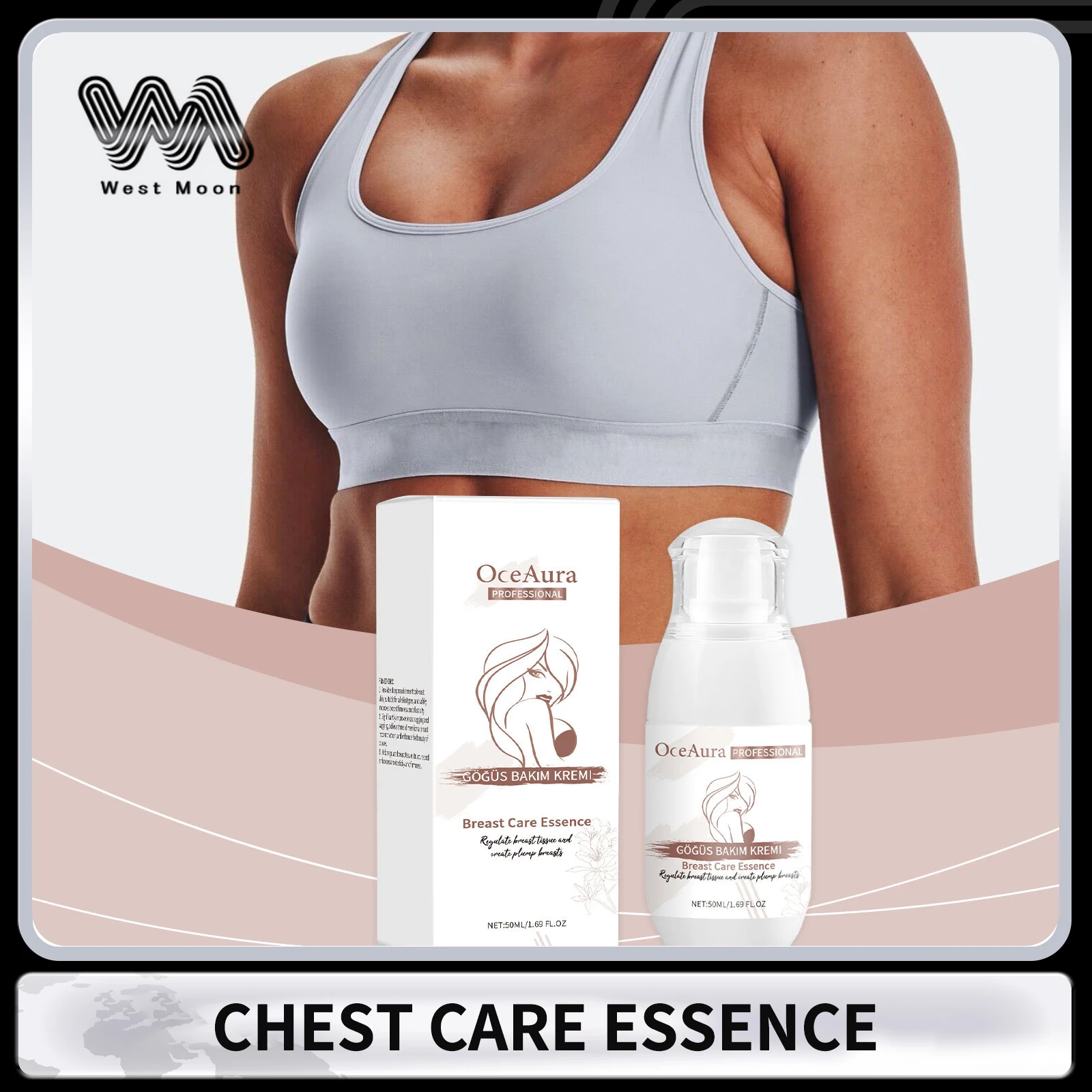 

Chest Shaping Essence Firming Enhance Skin Elasticity Chest Massage Tightening Lifting Keep Curves Nourishing Breast Care Serum