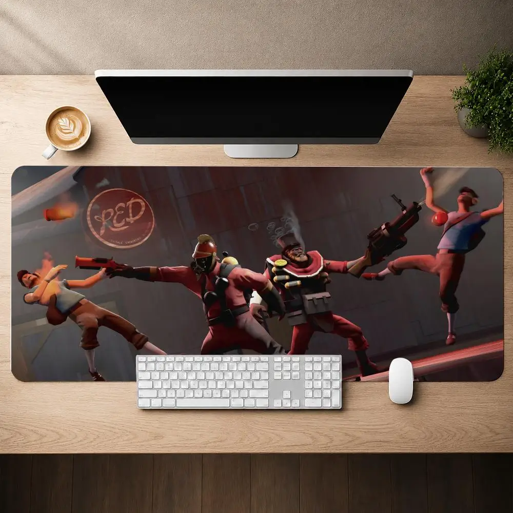 Eam Fortress 2 Mouse Pad Mouse Pad Anti-Slip Rubber Base Extended Desk Mat For Gamers Office Computer Accessories