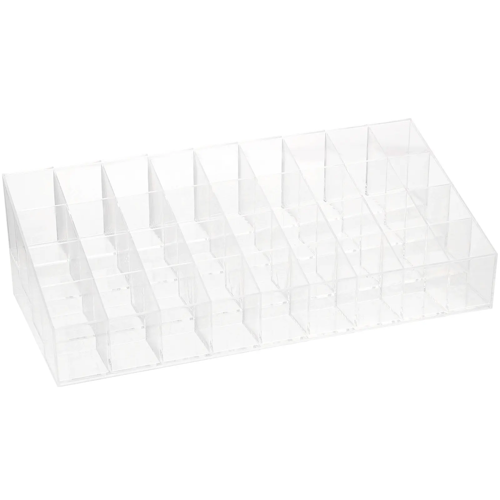 Suporte para Batons de Grande Capacidade, Organizador de Maquiagem Transparente em PS para Mesa de Maquiagem, Quarto, Suporte para Armazenamento de Gloss Labial