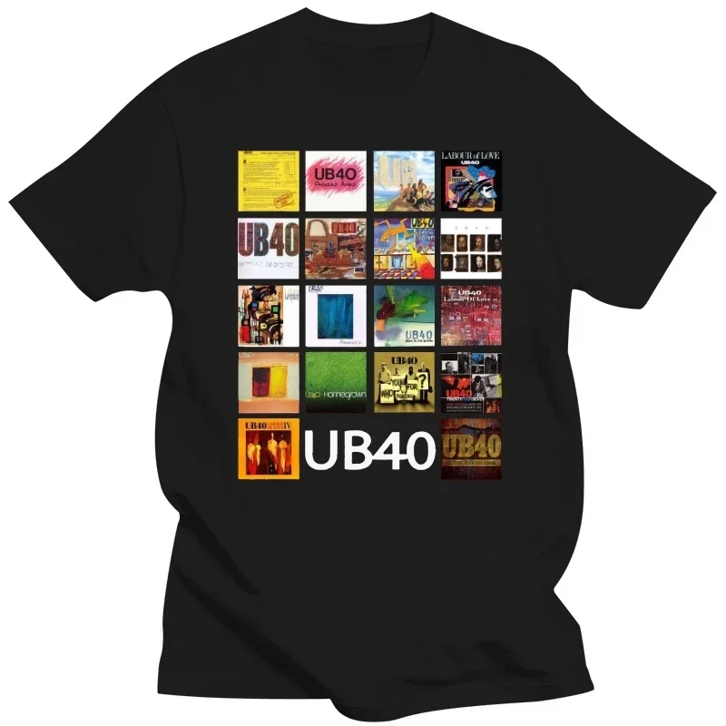 

Футболка UB40 мужская с коротким рукавом, брендовая хлопковая приталенная рубашка с круглым вырезом, базовая одежда, разные цвета, 2024