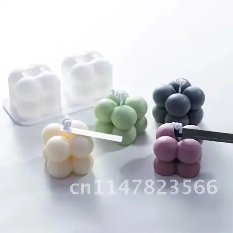 3D Silicone Candle Molds for New Soy Wax Homemade Beeswax DIY Aroma Candle Soap Crayon Wax Melt Hives Making Supply