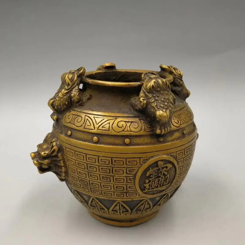 Home decoration craftsmanship lucky ornaments, pure copper old goods, antiques and miscellaneous items, return bronzes