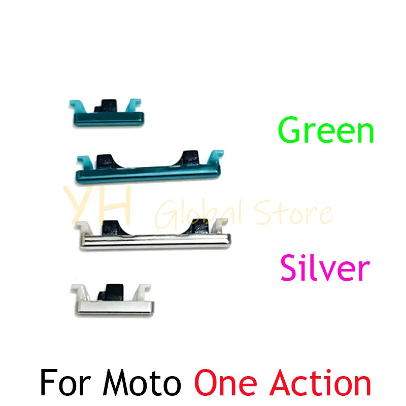 

For Motorola Moto One Action Power Button ON OFF Volume Up Down Side Button Key Repair Parts