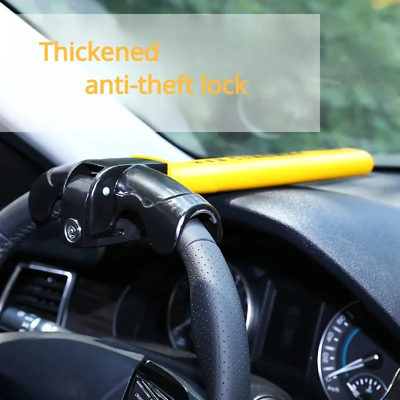 

Universal Car Steering Wheel Lock Heavy Duty Anti-theft Car/Van Security Rotary Steering Wheel Lock Enhance Automobile Security