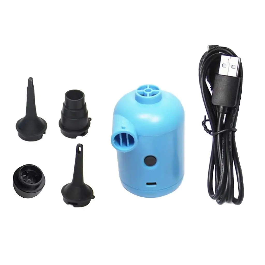 USB Electric Air Pump Pool Raft Boat Mattress Air Bed Auto Inflator