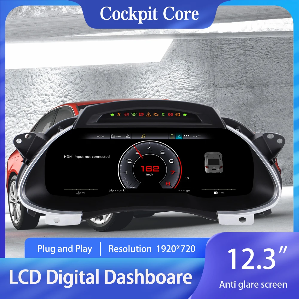

Цифровая приборная панель для Audi A4 2009-2012 с поддержкой CarPlay и Android Auto, спидометр, панель приборов, виртуальный кокпит