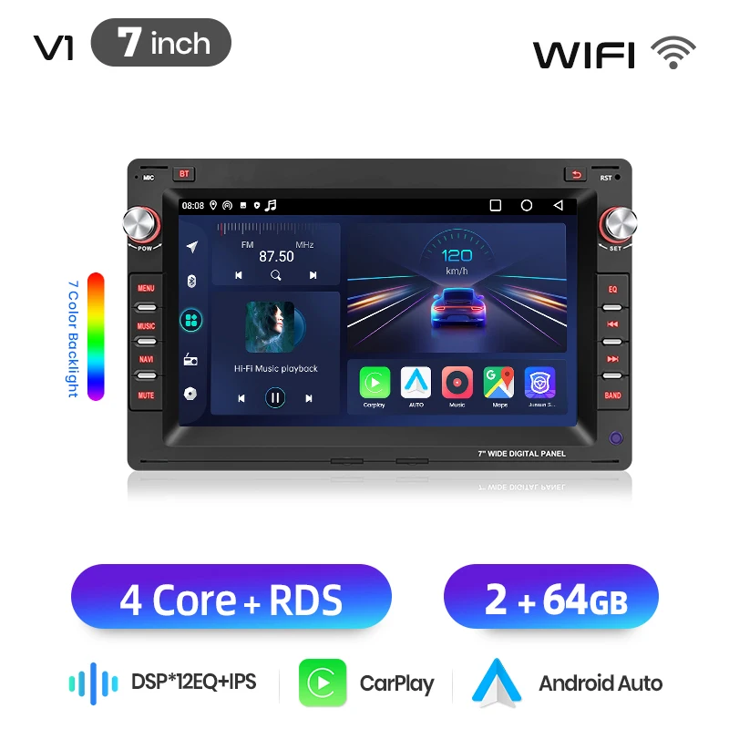 Junsun 4G Android autoradio voor VW Golf 4 MK4 Passat B5 Polo Bora Jetta T5 Transporter GPS WiFi Bluetooth FM RDS draadloze CarPlay Android Auto touchscreen