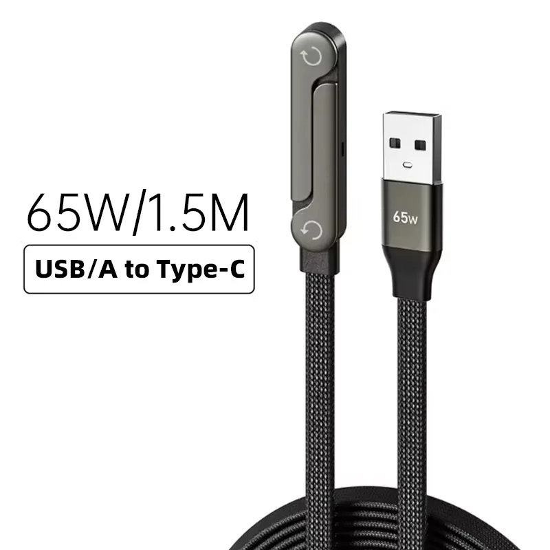 oozcc 240W elleboogvormig 180 °   Snelle oplaadbare opvouwbare telefoonhouder, PD-kabel nylon data-sync, voor iPhone 17, Samsung, Xiaomi, POCO, Tesla