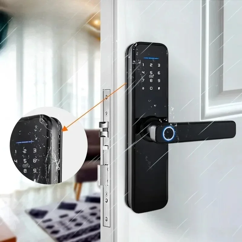 【2026】cerradura Intelige X5 Waterproof Biometric Fingerprint Security Intelligent Smart WiFi APP Password Electronic Door L