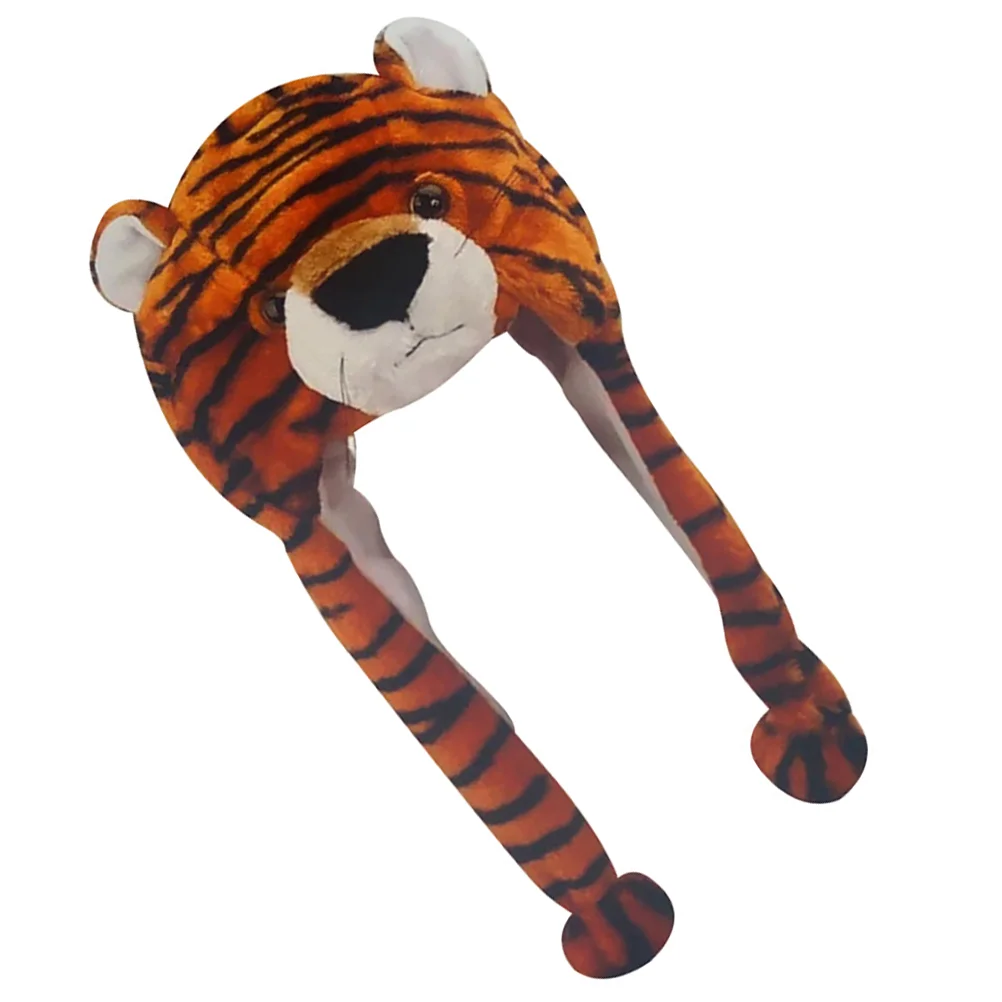 Tiger Headgear Kids Supply Comfortable Hat Adorable Hats Accessory Velvet Animal Child