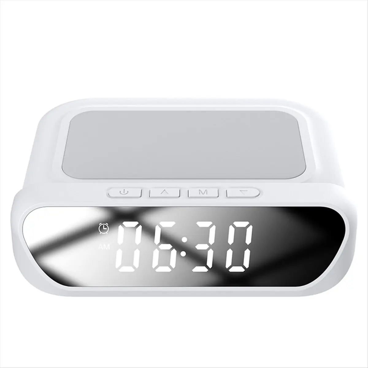 【ELEVATE LIFE】Multi-Functional Charger,Desktop Clock Mobile Phone Wireless Charger,Digital Display 2-in-1 Clock Wireless Charger