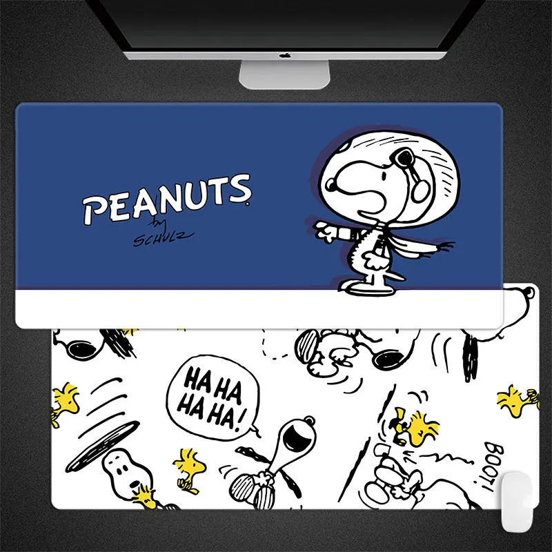 

New Snoopy Mousepad Large Mouse Pad Gamer Keyboard Mouse Mats Carpet Anti-Slip Playmat Computer Office Table Desk Mat