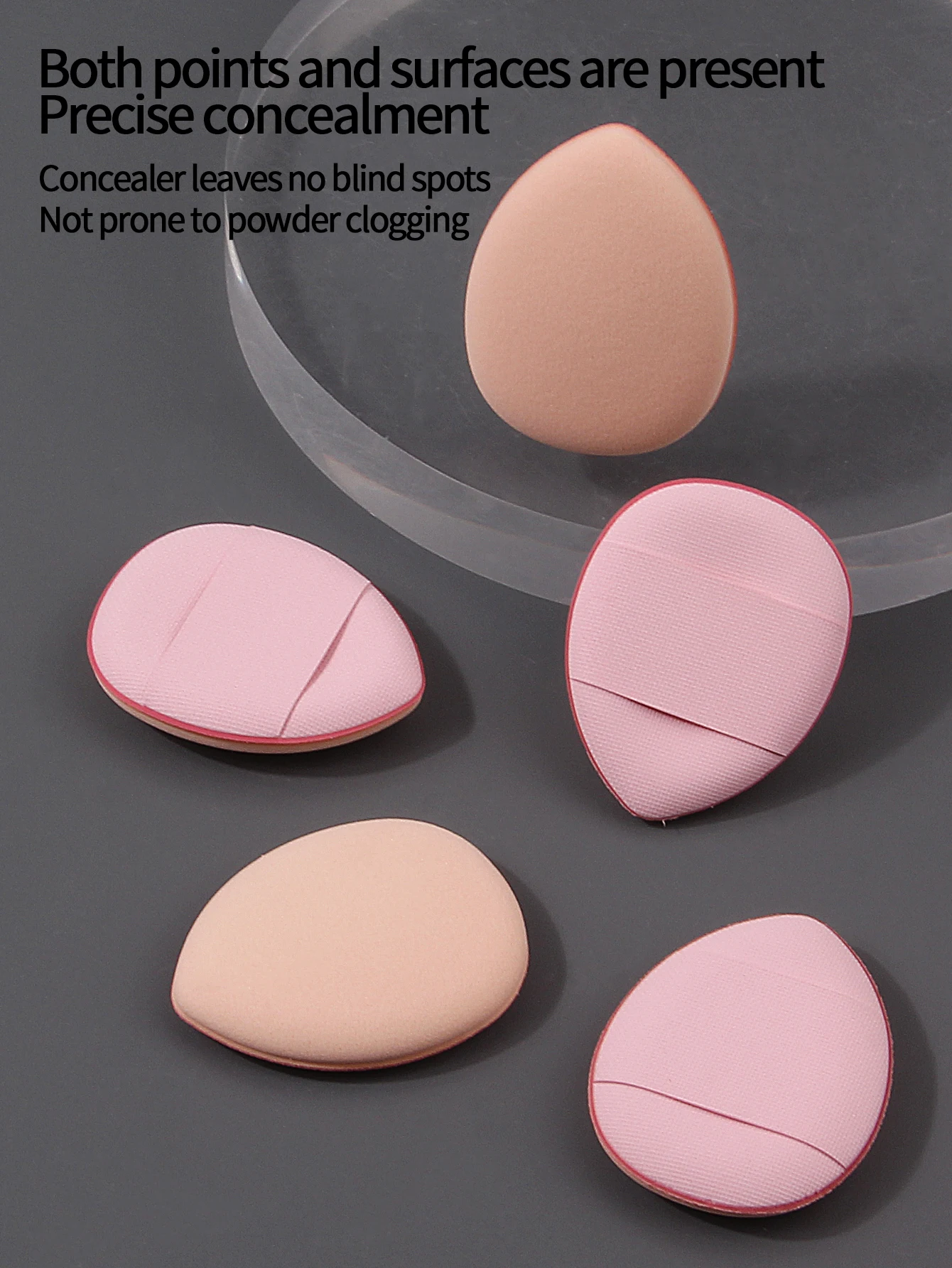 พัฟแต่งหน้าแบบฝุ่นสำหรับผิวแพ้ง่าย 100 ชิ้น ผลิตจากฟองน้ำแบบไม่ผสมน้ำยาง ให้เนื้อเนียนละเอียด ปกปิดจุดด่างดำและรอยสิวได้อย่างแม่นยำ