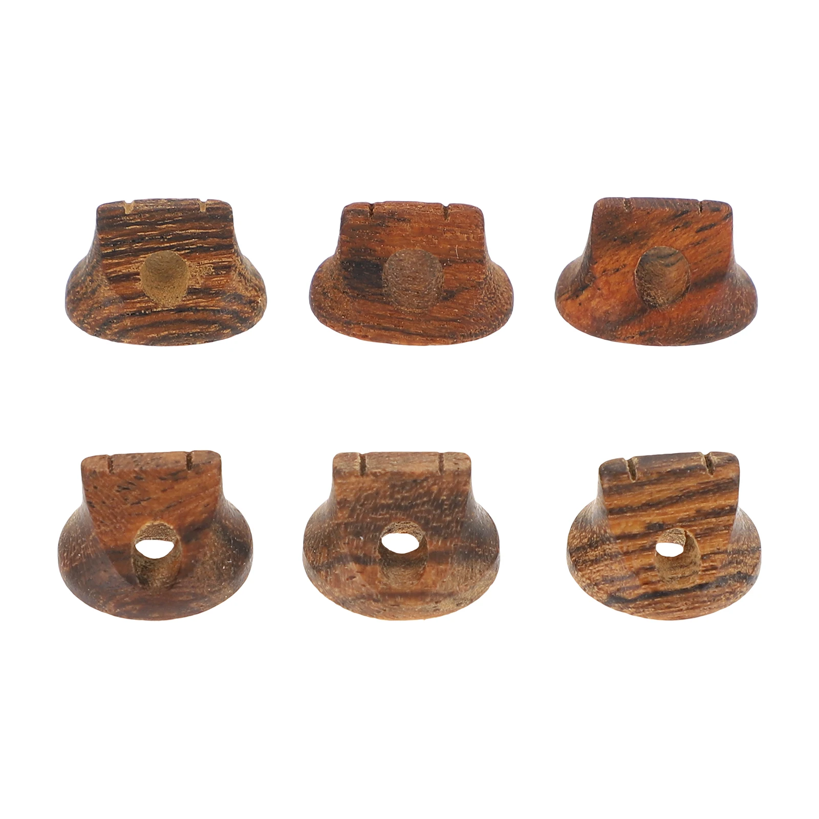 

6pcs Bridges Ebony Durable Wooden Bridge Replacement For Erhu Instruments Assorted Colors Practical Simple High