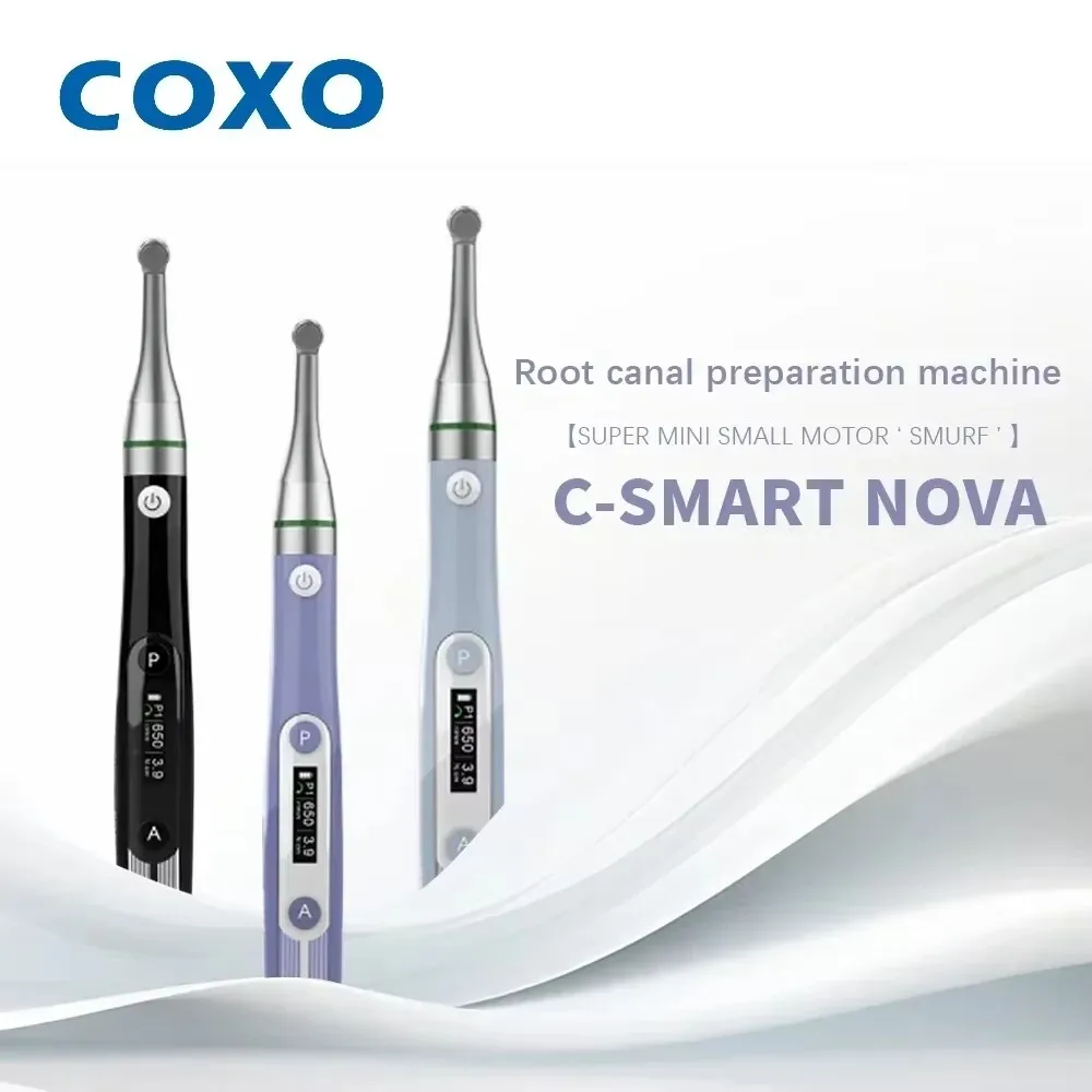 

COXO C-SMART NOVA Стоматологический беспроводной эндодвигатель 16:1, головка 360 ° Регулируемый наконечник для эндодонтического двигателя Root Canal Treat T-Mode