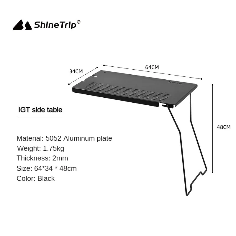 Imagem -06 - Shinetrip Nova Mesa de Arame de Acampamento Portátil Dobrável Placa de Extensão de Combinação Livre Mesa Lateral de Prateleira Portátil ao ar Livre