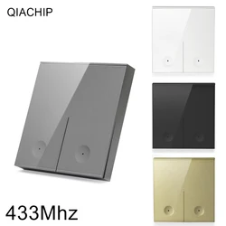 433 MHz Wireless RF 86 Wall Panel Transmitter and AC 110V 220V 1 Channel Remote Control Switch Receiver Hall Bedroom Wall Lights