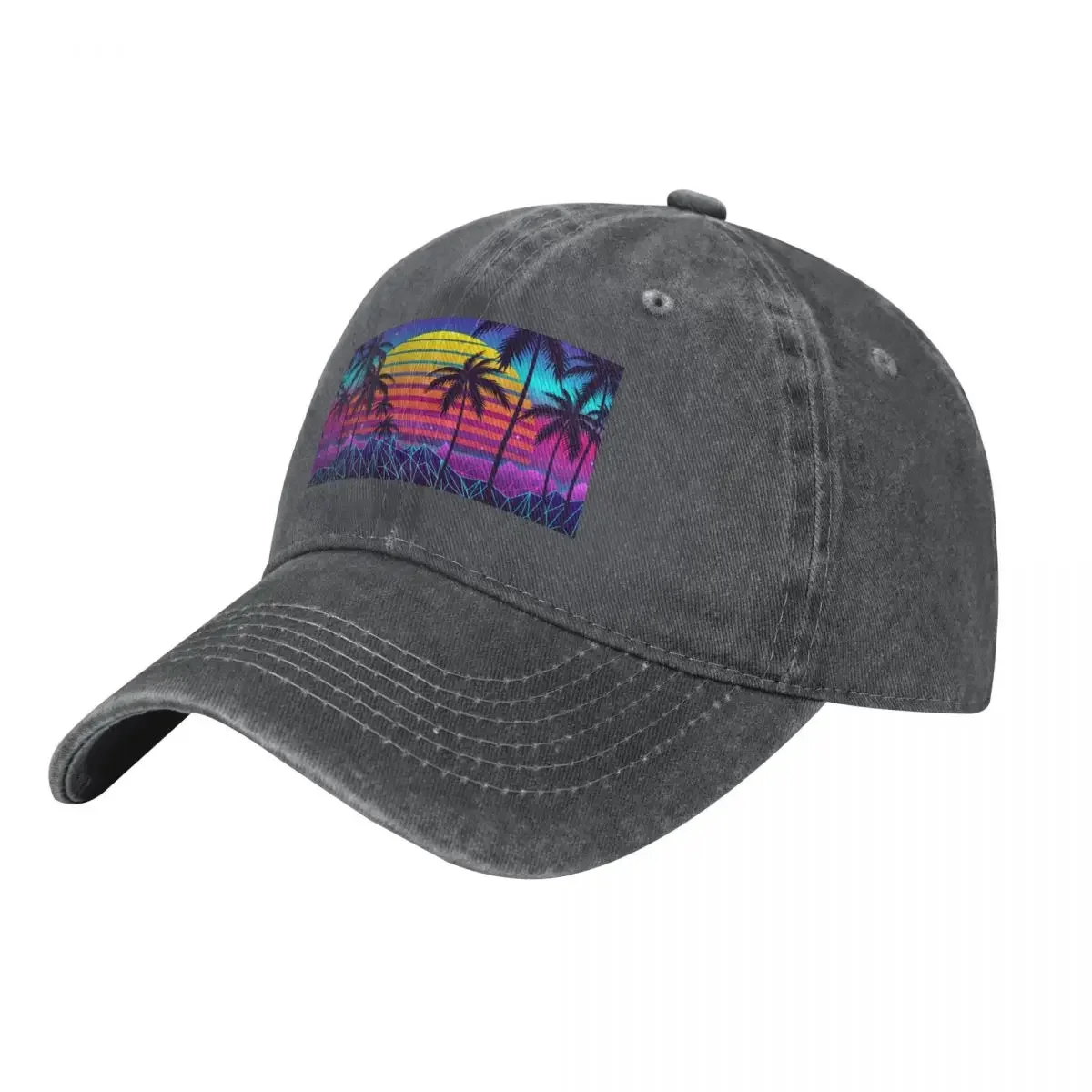 Radiant Sunset Synthwave Baseball Cap western Hat Military Tactical Cap Sports Cap Girl'S Hats Men's