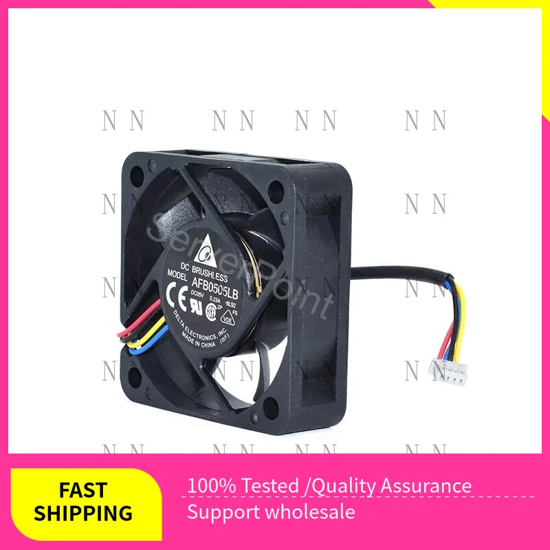 WEP  Genuine New For Delta AFB0505LB DC05V 0.23A 4-Wire Square Server Cooling Fan