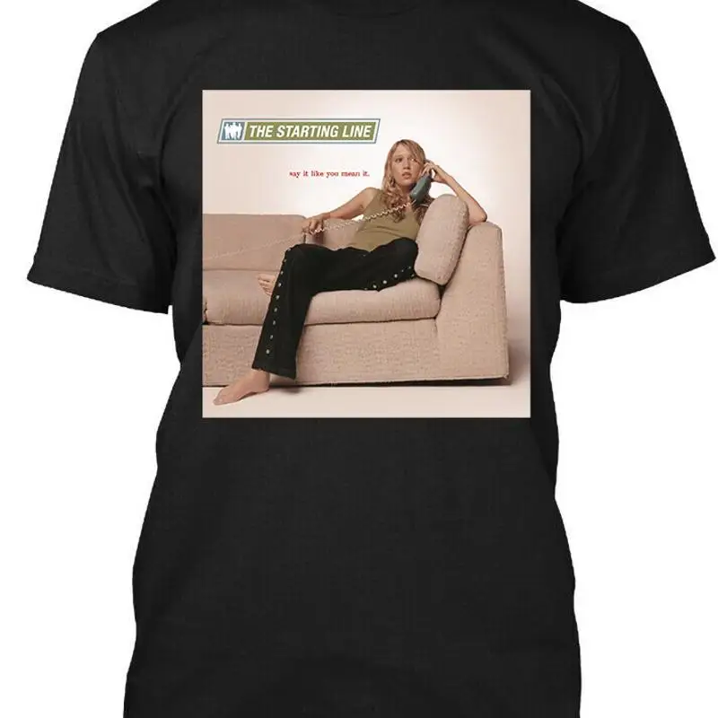 Новая популярная футболка The Starting Line Say It Like You Mean America, размер S 4XL Новая популярная футболка The Starting Line Say It Like You Mean America, размер S 4XL