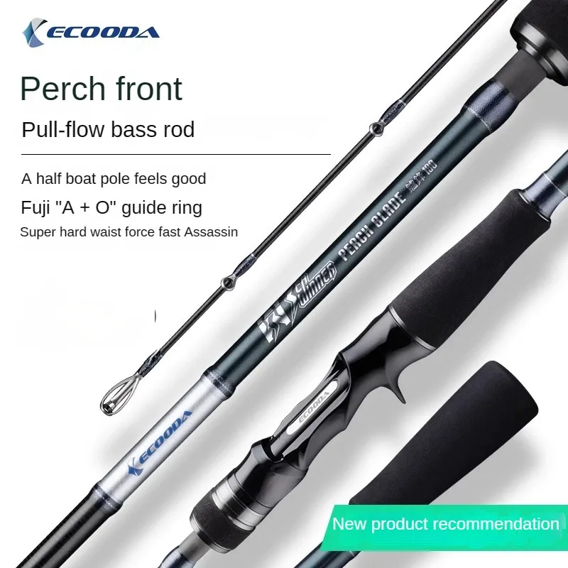 

ECOODA ESPB Fuji Guide Offshore Boat Fishing Rod 2Secitons 1.9m 2.1m Carbon Casting Spinning Boat Fishing Rod 60# 80# Drag 10kgs