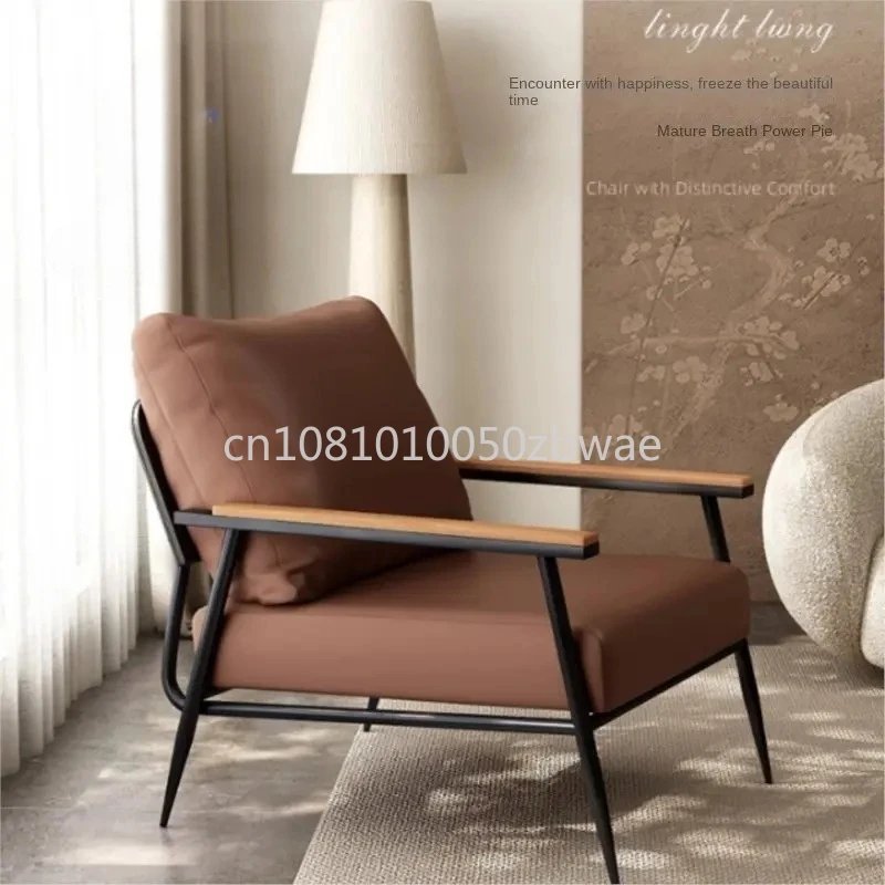 Minimalist Tiger Chair Balcony Sofa Nordic Simple Leisure Chair Living Room Single Sponge Leisure Chair Light Luxury Italian