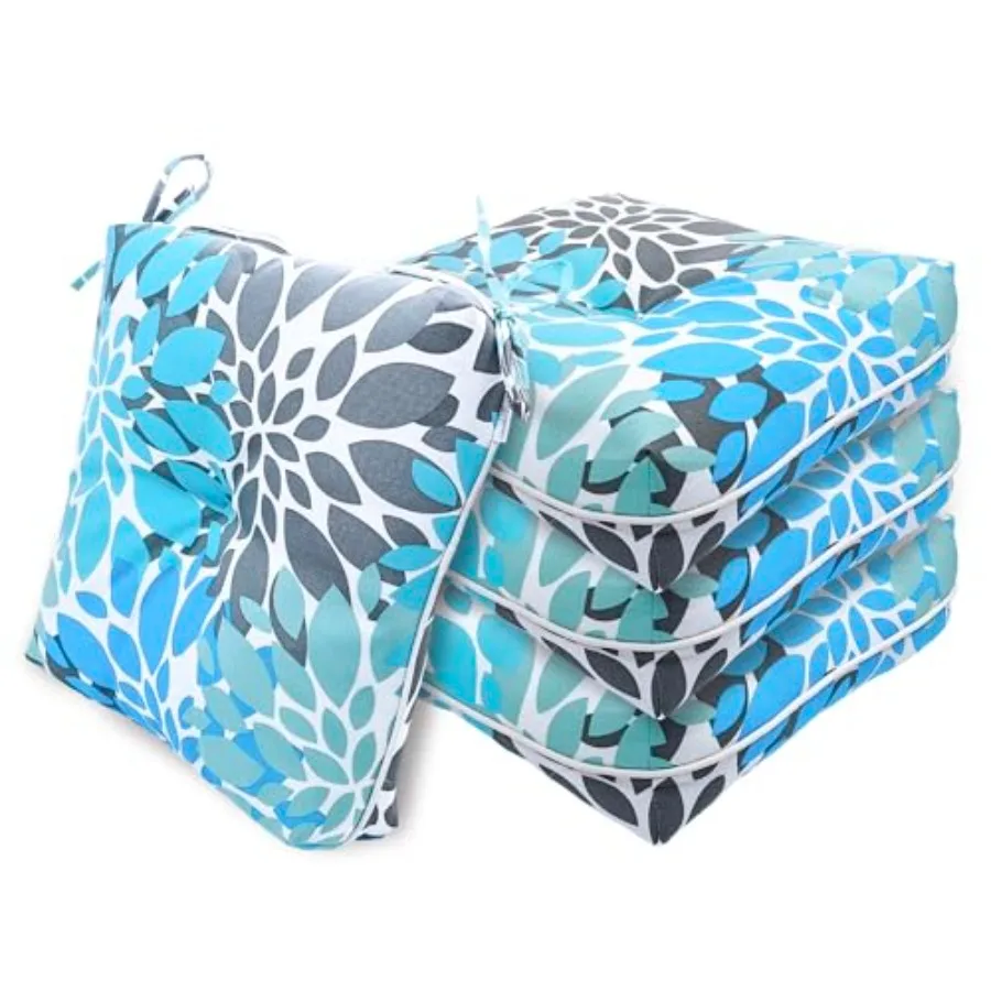 Pack of 4 Chair Cushions for Dining Chairs Outdoor Cushions for Patio Furniture 16