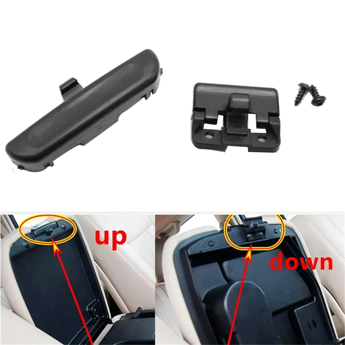 For Toyota Land Cruiser 100 LC100 UZJ100 1998-2006 Car Interior Front Armrest Box Lock Latch Handle