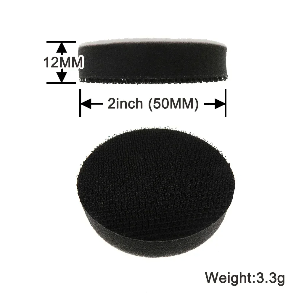 Soft Interface Pad, 2 Pack 2Inch -6 Inch Hook  Loop Foam Protection Cushion for Sander Polisher Polishing Pads  Backing Pad