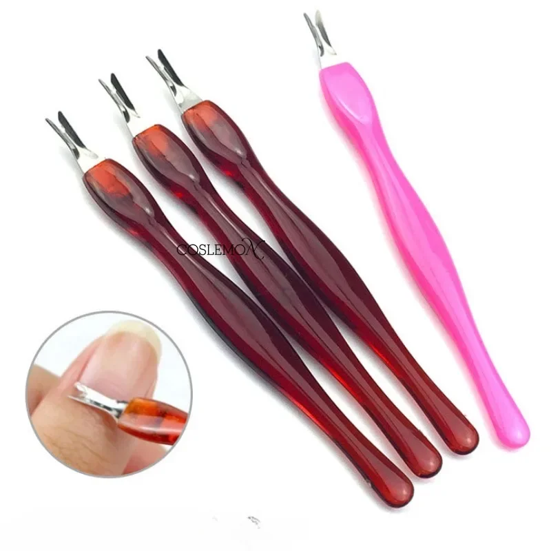 1/5pcs Stainless Steel Cuticle Scissors Dead Skin Remover Clipper Trimmer Fork Shape Acrylic Manicure Pedicure Nail Art Tools