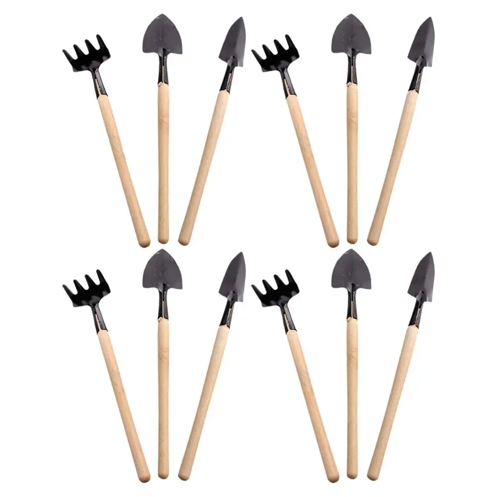

12 Pcs Garden Tool Set Miniature Gardening Tools Planting Rake Weeding Shovel Spade Kit Ideal for Potted for Beginners