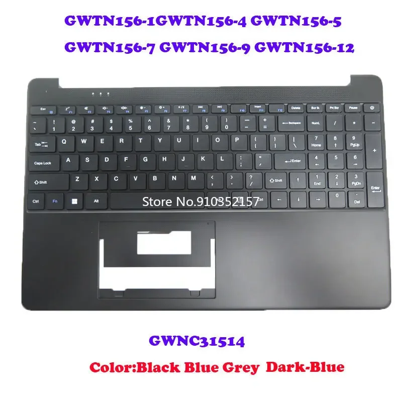 Blue Black Grey PalmRest&Keyboard For Gateway GWTN156-7 GWTN156-9 GWTN156-1 GWTN156-4 GWTN156-5 English No Touchpad