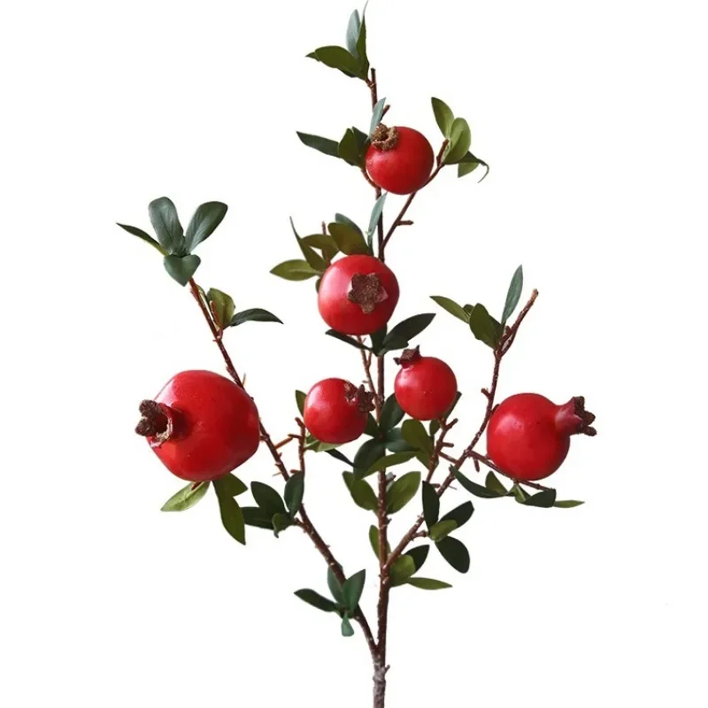 Simulated Fruit, Artificial Pomegranate Fruit  Home Decoration Photography Props Simulated Plants Autumn Decoration