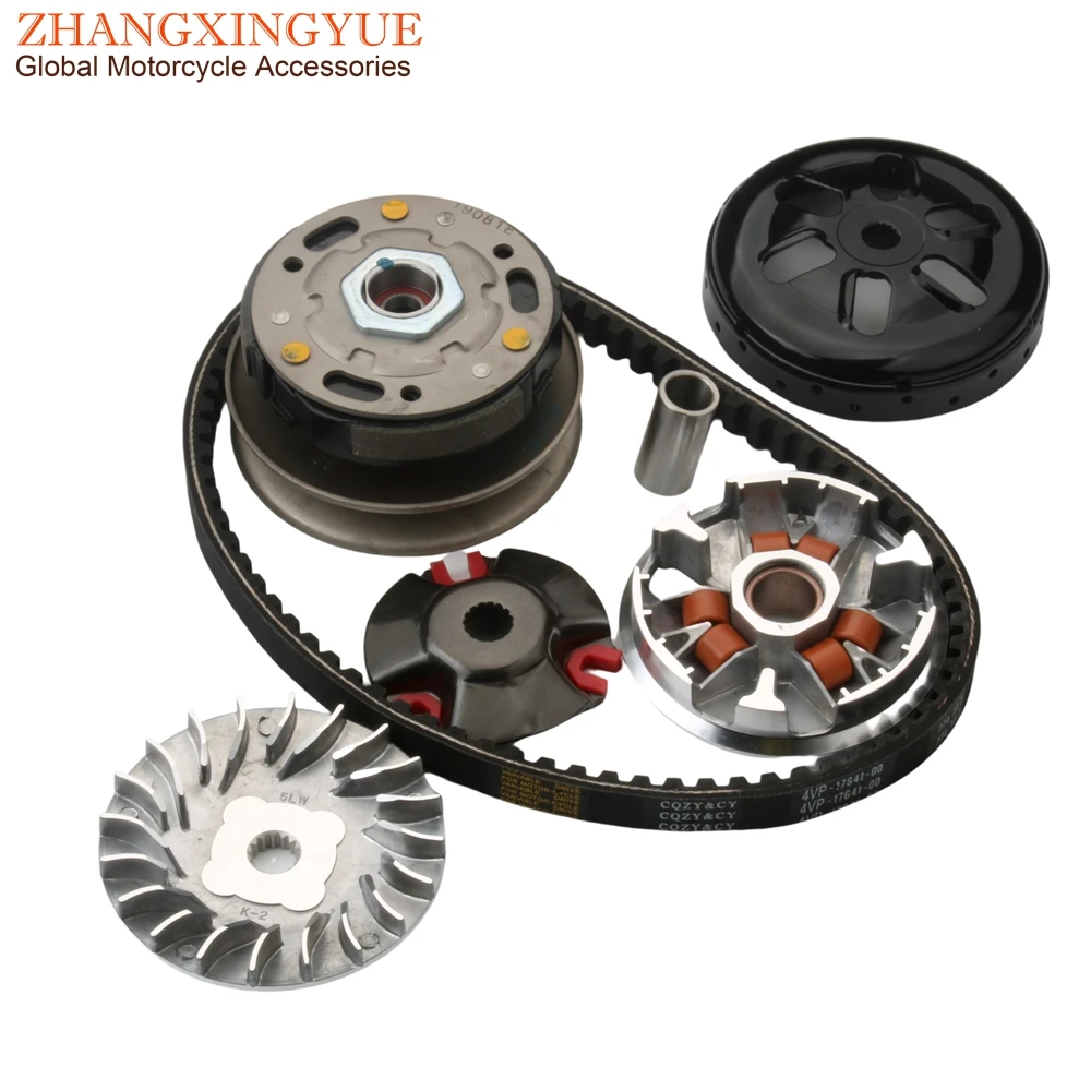 Skuter wysokiej jakości zestaw do sprzęgła i regulatora prędkości 7G 15x12mm i 17.7 774 pas napędowy do Mbk Booster 100 Nitro Ovetto 100cc 2-skok