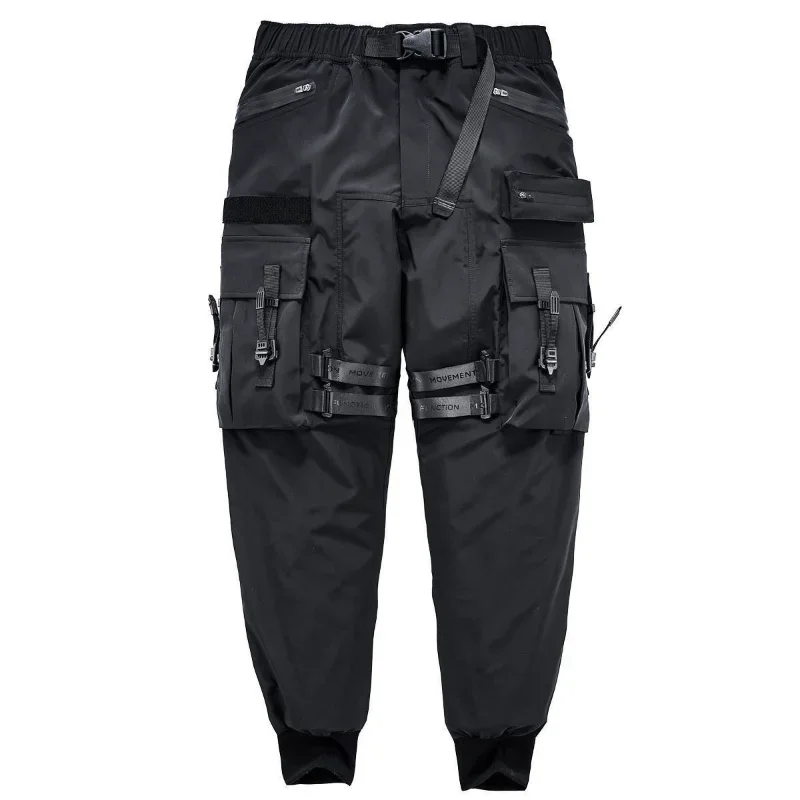 

Original Design INS cargo pants men's summer loose multi-pocket functional wind corset pants casual sports trousers
