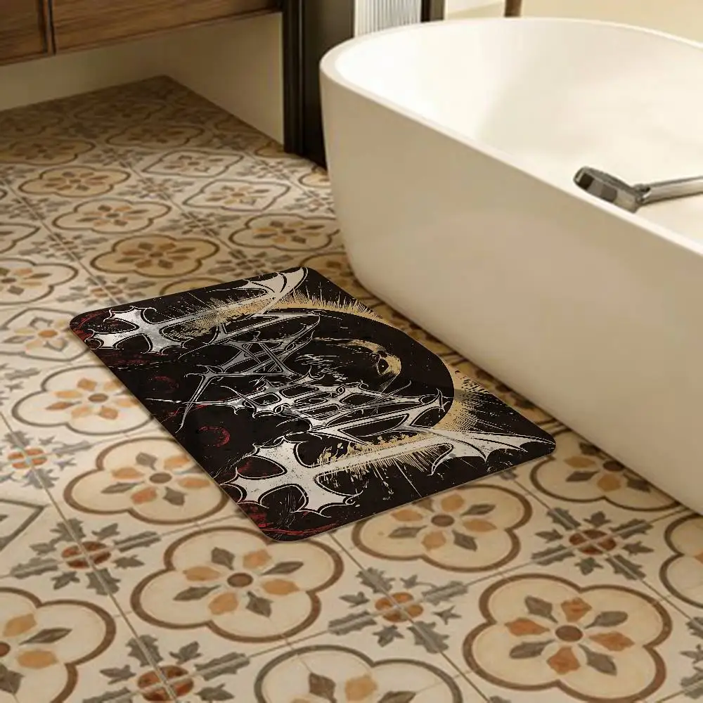 Mayhem Death Rock Band Floor Mat Rectangle Anti-slip Home Soft Badmat Front Door Indoor Outdoor Mat Welcome Doormat