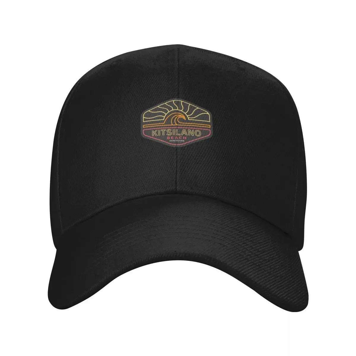 

Kitsilano Beach logo vintage Baseball Cap Sun Cap Sunscreen Luxury man cap Golf Women Caps Men's