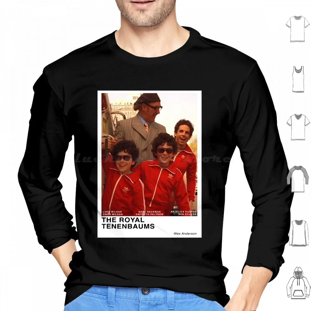 The Royal Movie Hoodies Long Sleeve Royal Movie Wes Anderson Owen Richie Eli Cash Margot Royal Chas Etheline Gene