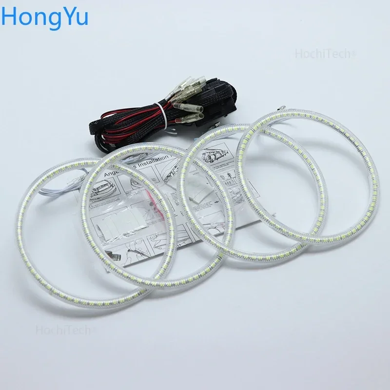 DRL Daytime Running Lights for BMW E30 E32 E34 Smd Led Angel Eyes Kit Excellent Ultra Bright Illumination - view 2