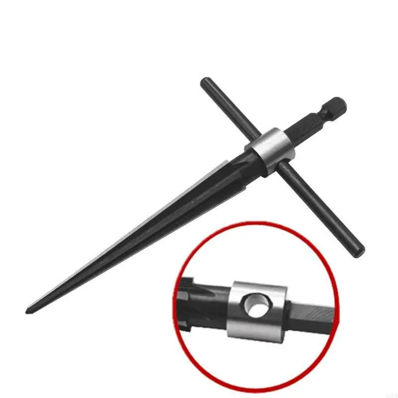 A2UD 3-13mm trou broche pont alésoir à main pour poignée en T conique 6 chanfrein cannelé Bi
