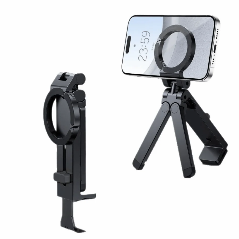 

New Magnetic Magnetic Phone Holder Portable Clip Design Desktop Clip Holder Rotating Sturdy Tripod Mount Desktop