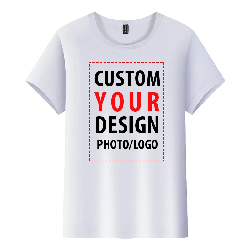 Picture 6: Men Tops Tees Shirt Summer Men's Breathable Casual Short Sleeve T shirts Custom Your Own Personalized T-shirt Print Photo