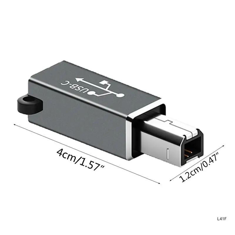 High Speed Transfer USB C to MIDI Printer Adapter Plug and for Play No Driver Required for Electric Drummer Fax Machine