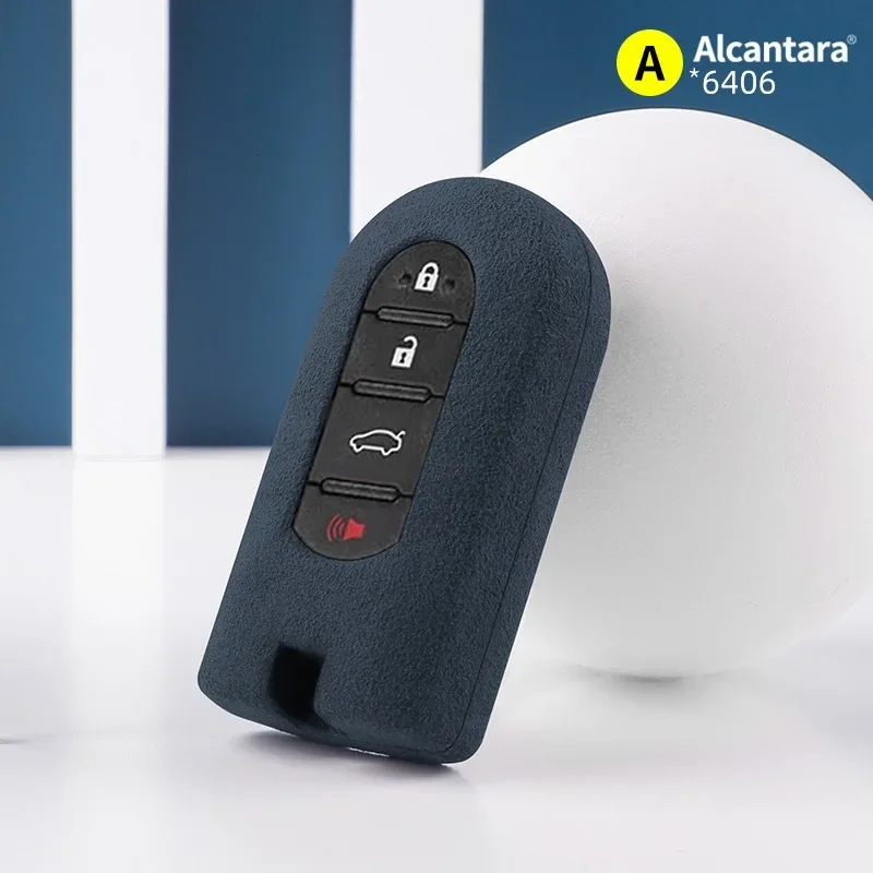 

Suede Car Key Case Cover Fob Shell for Perodua Bezza