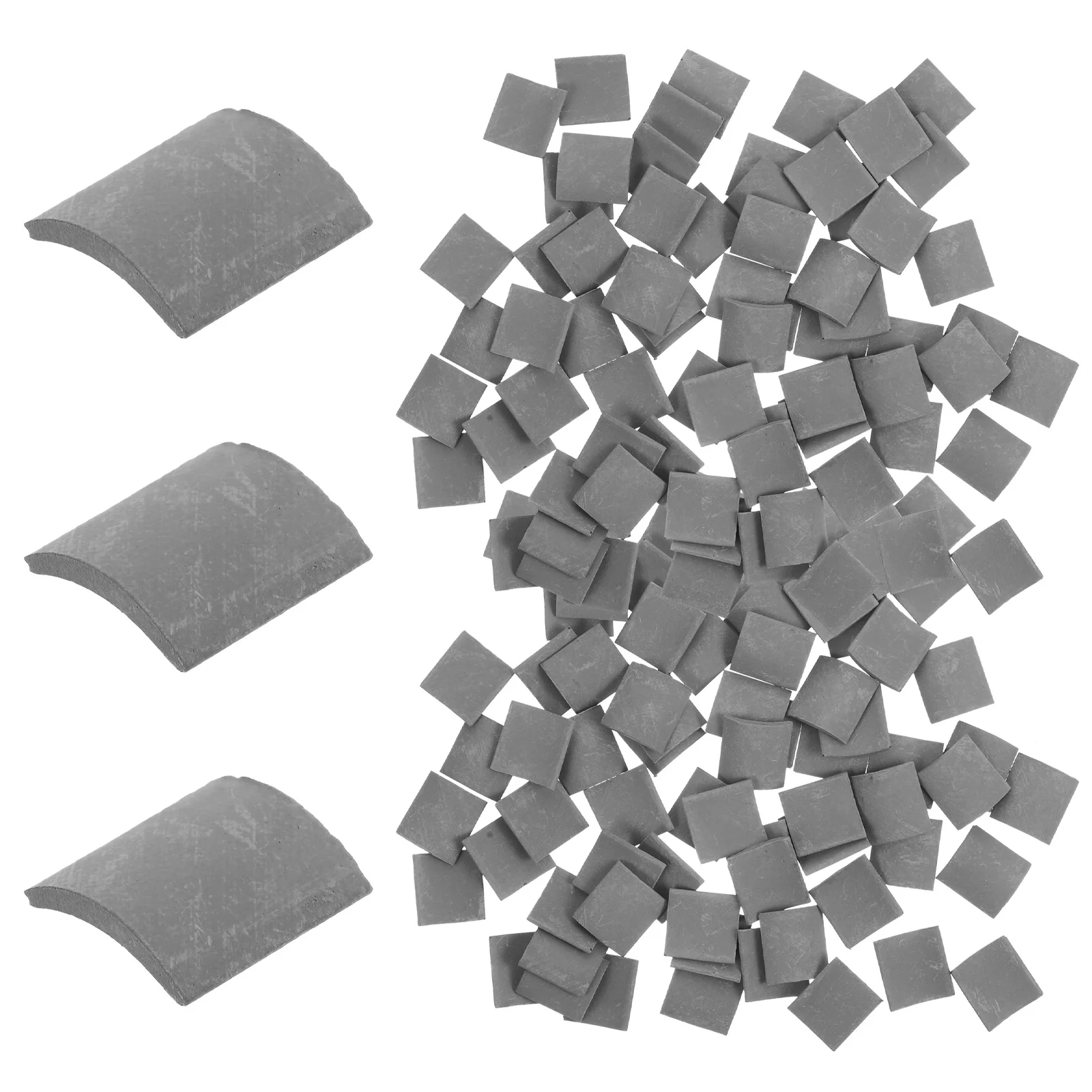 70개 미니어처 지붕 타일 모래 테이블 조경 시뮬레이션 지붕 타일 DIY 소형 집 장식 미니 장면용
